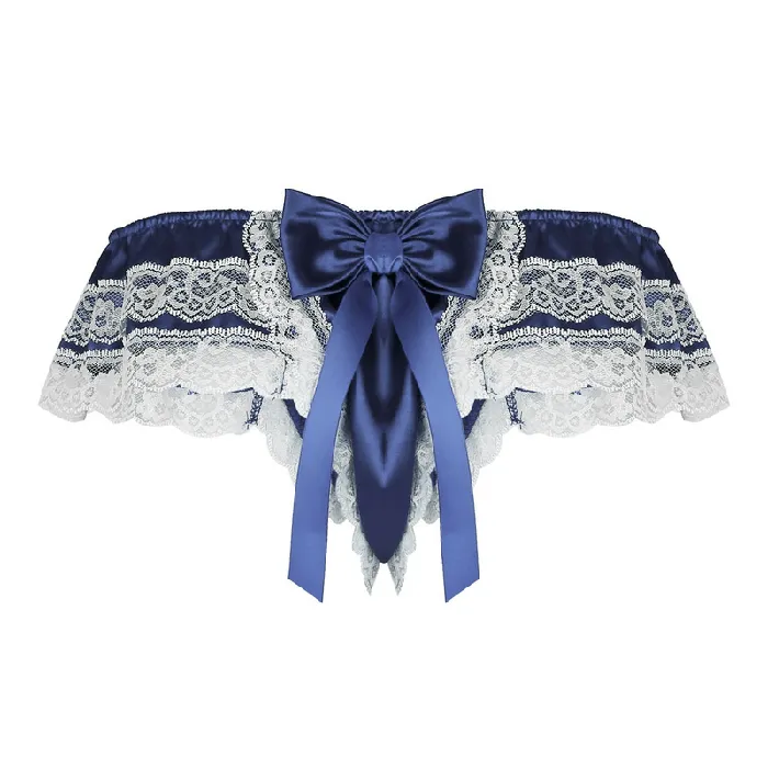 Male Sex Toys EVEs SECRETS Mens Sissy Soft Satin Panties Lingerie Sexy Floral LowRise Panties with Bowknots