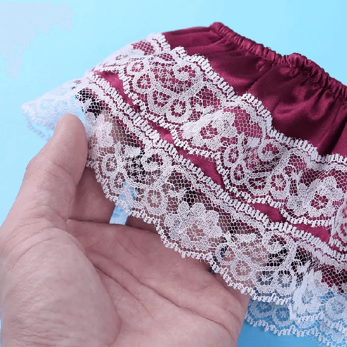 Male Sex Toys EVEs SECRETS Mens Sissy Soft Satin Panties Lingerie Sexy Floral LowRise Panties with Bowknots
