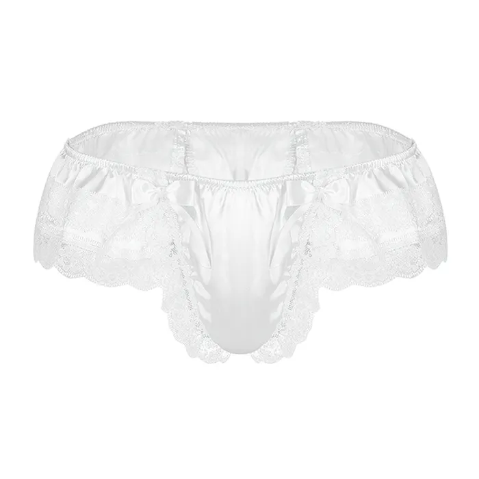 Male Sex Toys EVEs SECRETS Mens Sissy Soft Satin Panties Lingerie Sexy Floral LowRise Panties with Bowknots