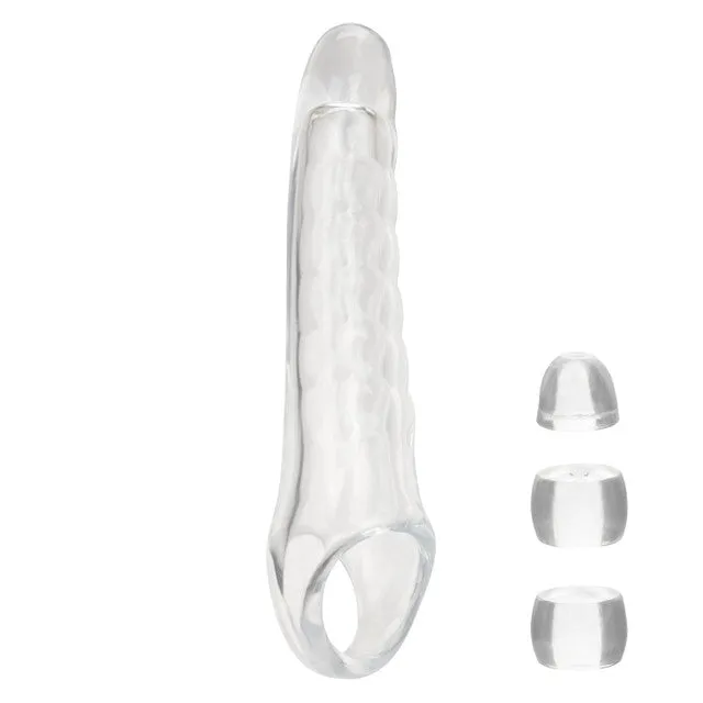 PERFORMANCE MAXX CLEAR RIDGED EXTENSION KIT CALEXOTICS Anal
