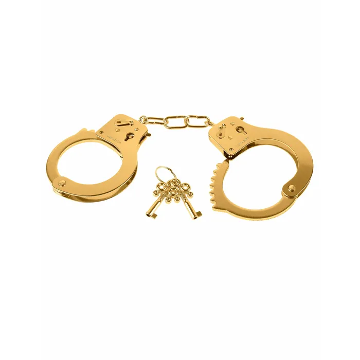 Pipedream Couples Fetish Fantasy Gold Metal Cuffs Gold
