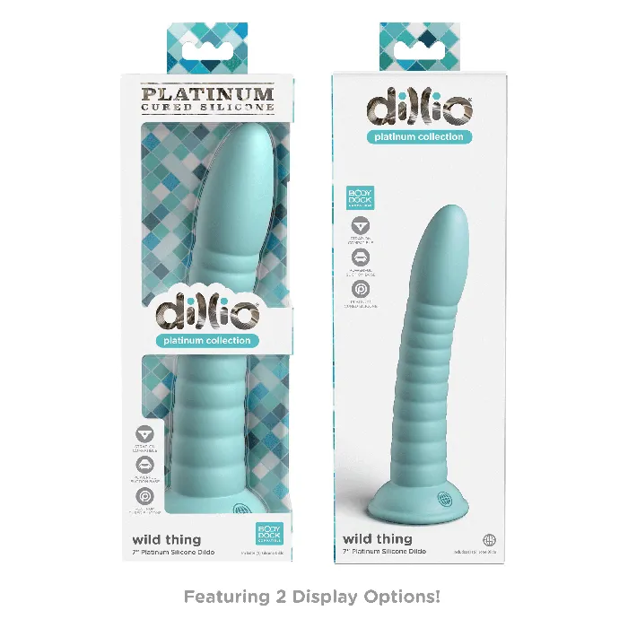 Pipedream Dillio Platinum Wild Thing 7 Inch Dildo Teal Dildos Pipedream Dillio Platinum Wild Thing 7 Inch Dildo Teal Dildos