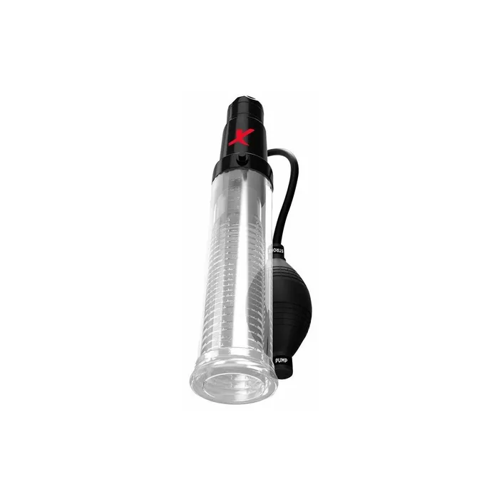 Pipedream PDX Elite TRIPLE ACTION SUCK N PUMP STROKER Vibrating Penis Pump and Masturbator Squeezes Enlarges and Vibrates JCAP Male Sex Toys