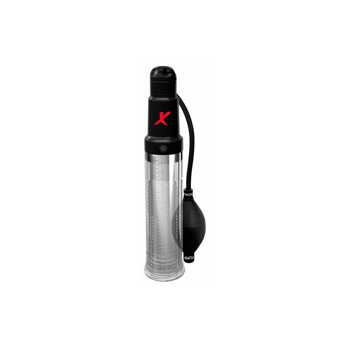 Pipedream PDX Elite TRIPLE ACTION SUCK N PUMP STROKER Vibrating Penis Pump and Masturbator Squeezes Enlarges and Vibrates JCAP Male Sex Toys