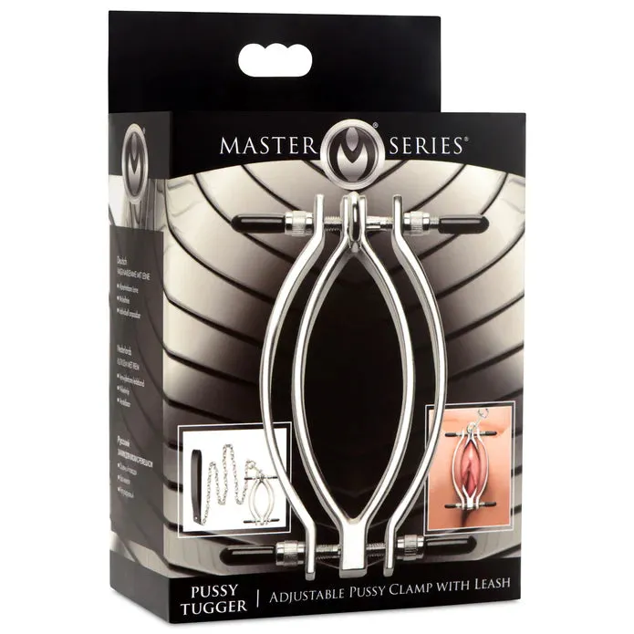 PLAY HARD Male Sex Toys PUSSY TUGGER ADJUSTABLE PUSSY CLAMP WITH LEASH