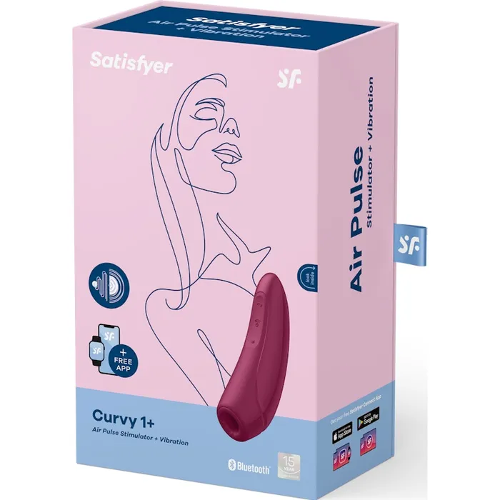 Satisfyer Curvy1 Rose Red Red Satisfyer Vibrators