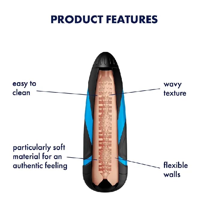 SATISFYER Male Sex Toys SATISFYER MEN KINKY WAVES SLEEVE