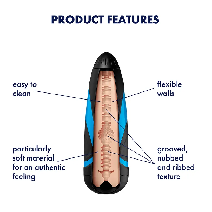 SATISFYER MEN TRI DELIGHTS SLEEVE SATISFYER Male Sex Toys