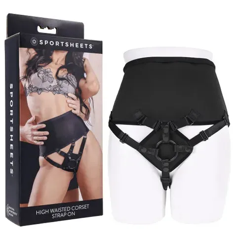 SPORTSHEETS Female Sex Toys HIGH WASTED CORSET STRAP ON