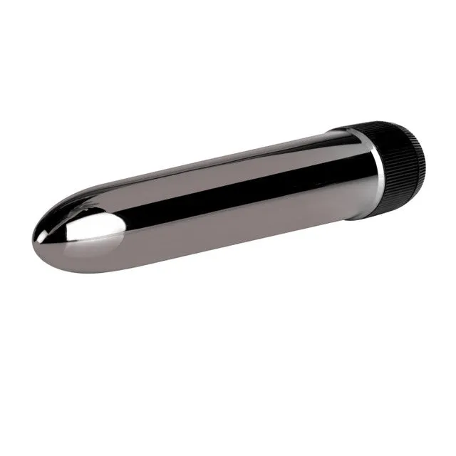 Sugar and Sas Anal Colt METAL ROD Smooth Multispeed Battery Powered Vibrator 7 inch Silver
