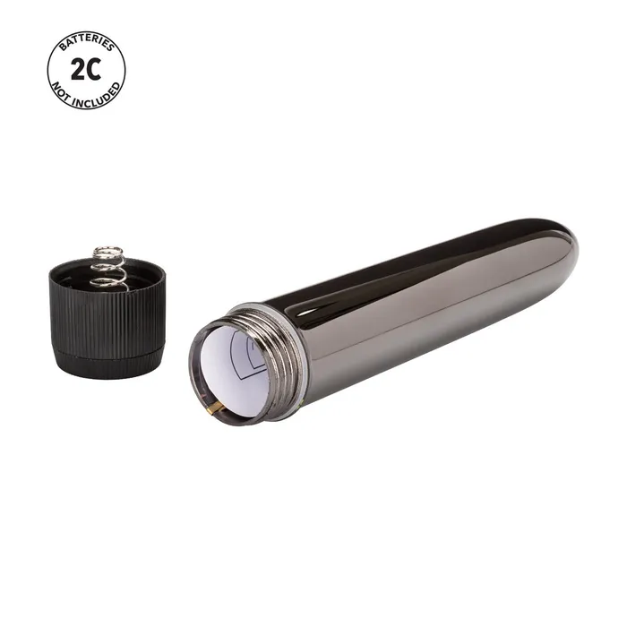 Sugar and Sas Anal Colt METAL ROD Smooth Multispeed Battery Powered Vibrator 7 inch Silver