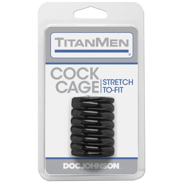 TitanMen Cock Cage Black Male Sex Toys