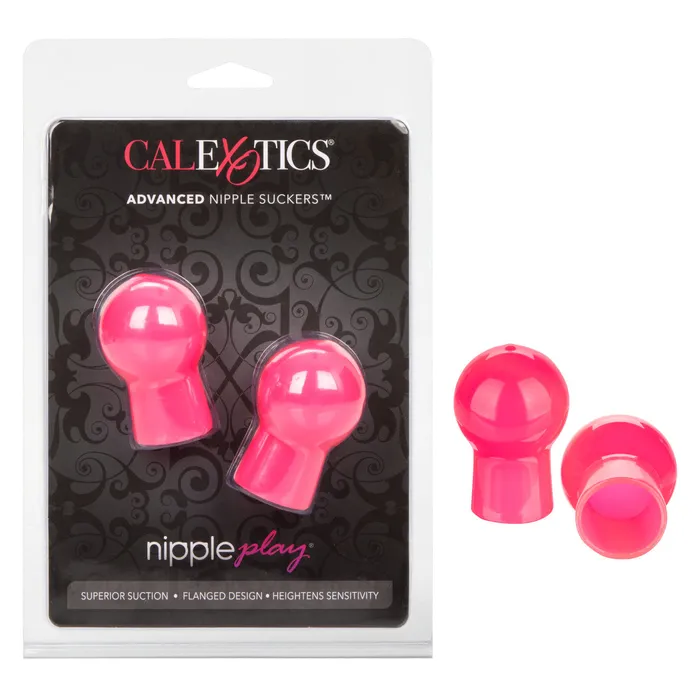 CalExotics Couples Nipple Play Advanced Nipple Suckers Pink