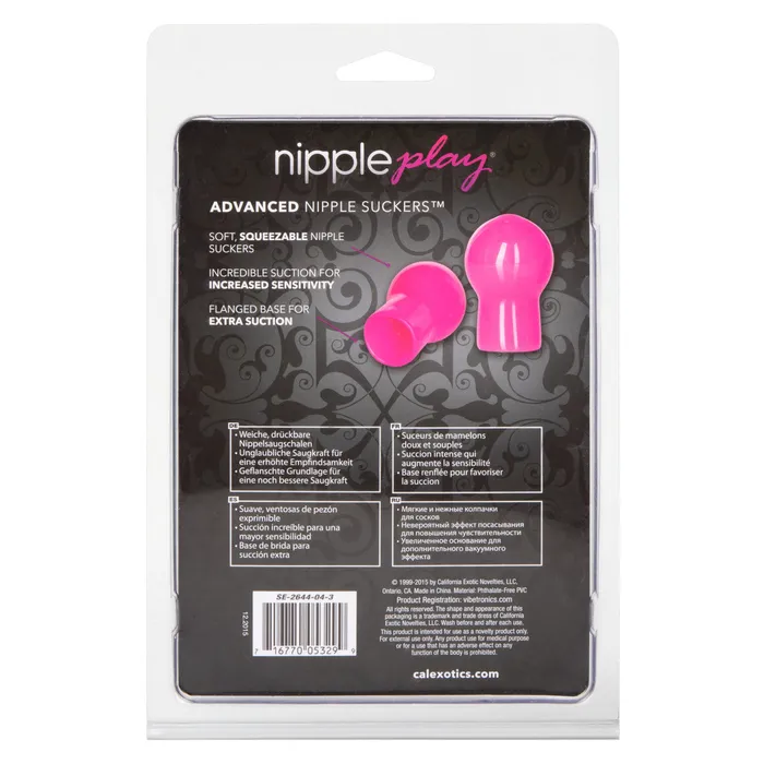 CalExotics Couples Nipple Play Advanced Nipple Suckers Pink