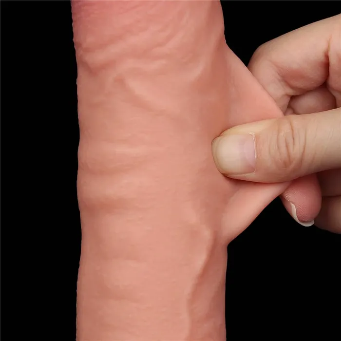 Dildos LOVETOY 95 Sliding Skin Dual Density Dildo Flesh