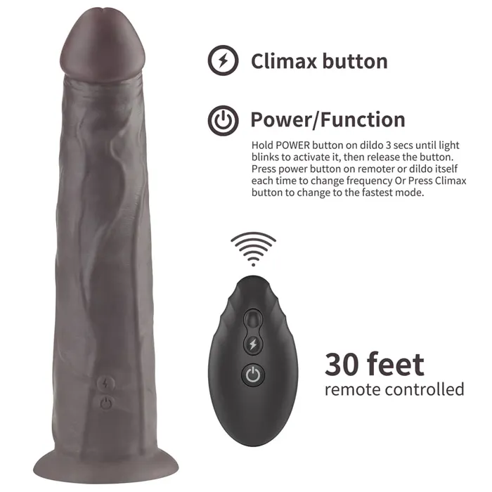 Dildos LOVETOY 9 Dual Density Silicone Dildo Black
