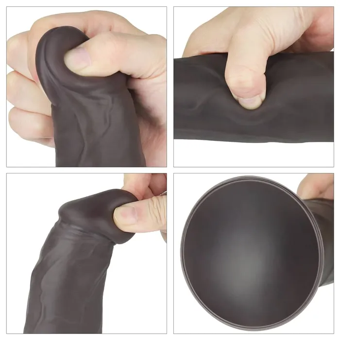 Dildos LOVETOY 9 Dual Density Silicone Dildo Black