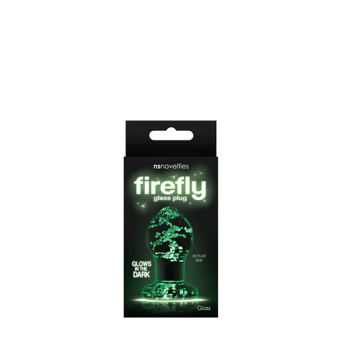 Firefly Glass Plug Small Clear NS Novelties Anal