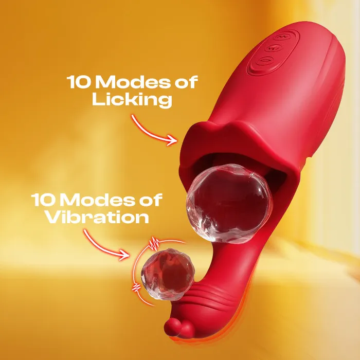 FRISKY BUSINESS SG Vibrators GLick Glide Licking Female Wearable Vibrator