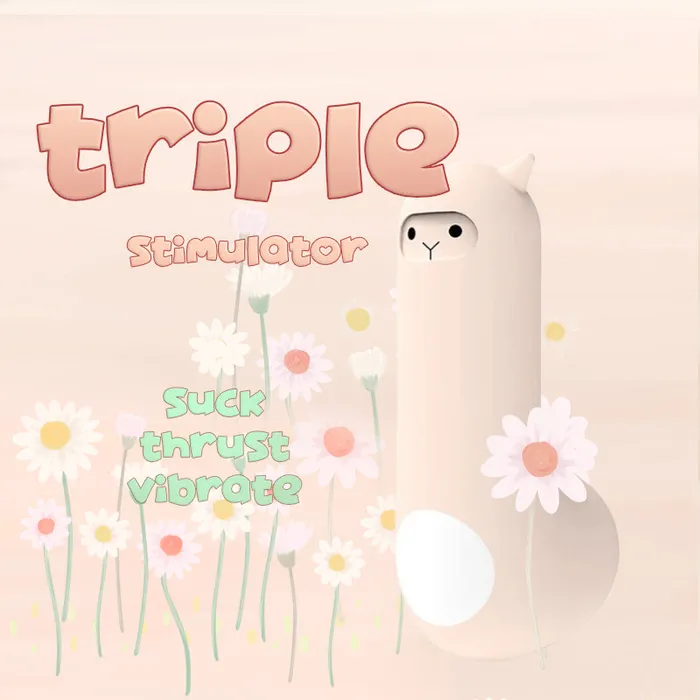 Happy HumpaLlama Sucking Automatic Thrusting Vibrating 3 In 1 Vibrator FRISKY BUSINESS SG Vibrators