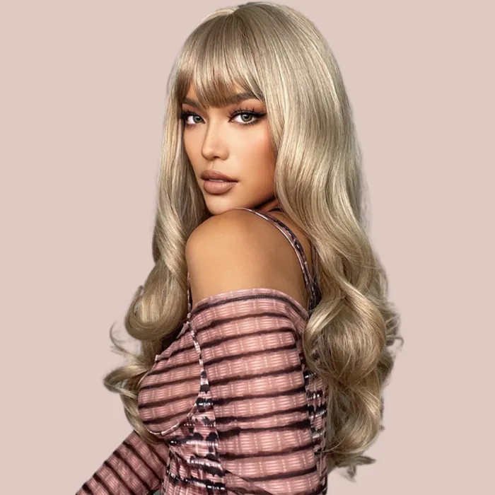House of Chastity Male Sex Toys HOC2291 Blonde Ombre Soft Curl Long Length Wig