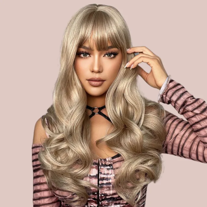 House of Chastity Male Sex Toys HOC2291 Blonde Ombre Soft Curl Long Length Wig