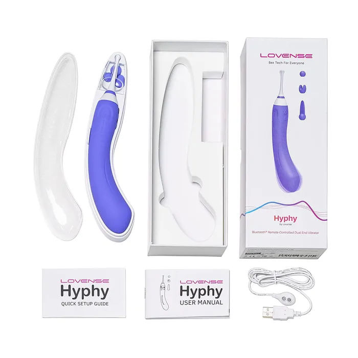 Lovense Hyphy Bluetooth Remote Controlled DualEnd Vibrator Lovense Couples