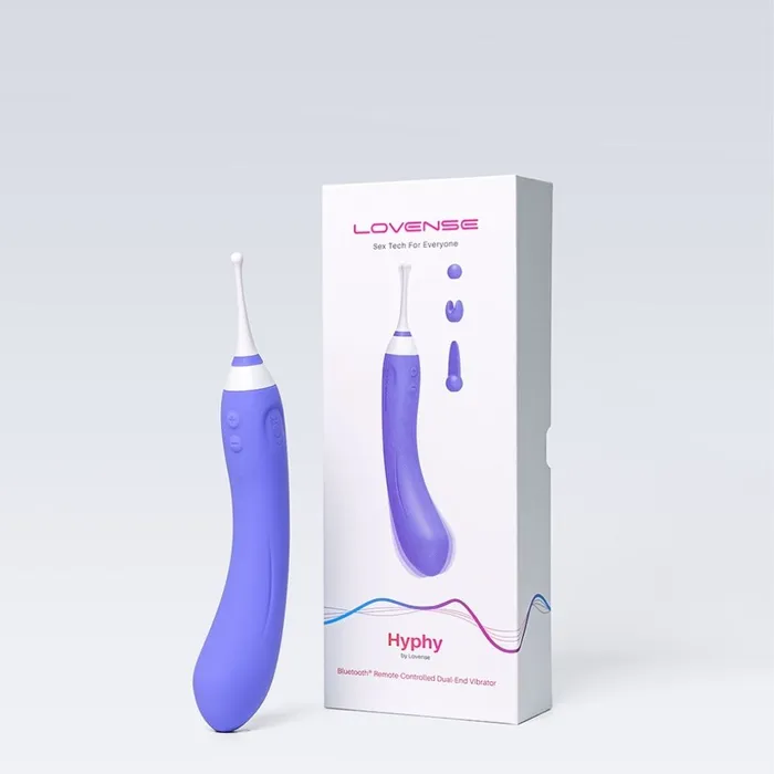 Lovense Hyphy Bluetooth Remote Controlled DualEnd Vibrator Lovense Couples