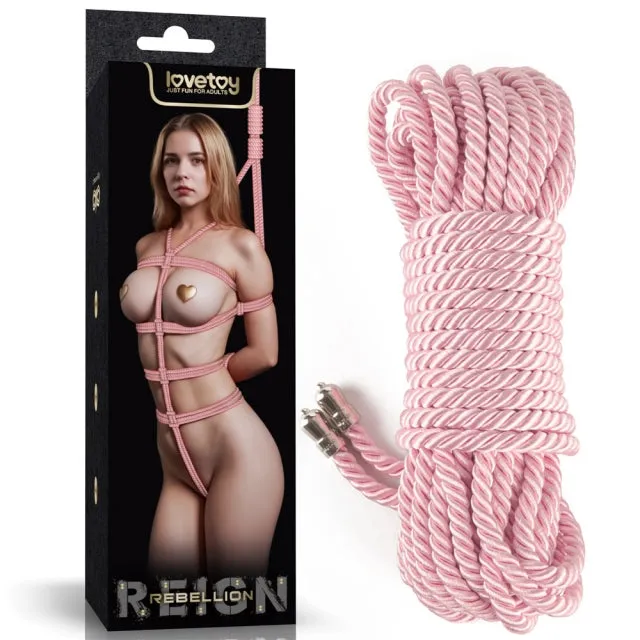 LVY Vibrators Rebellion Reign Rose Silky Bondage Rope