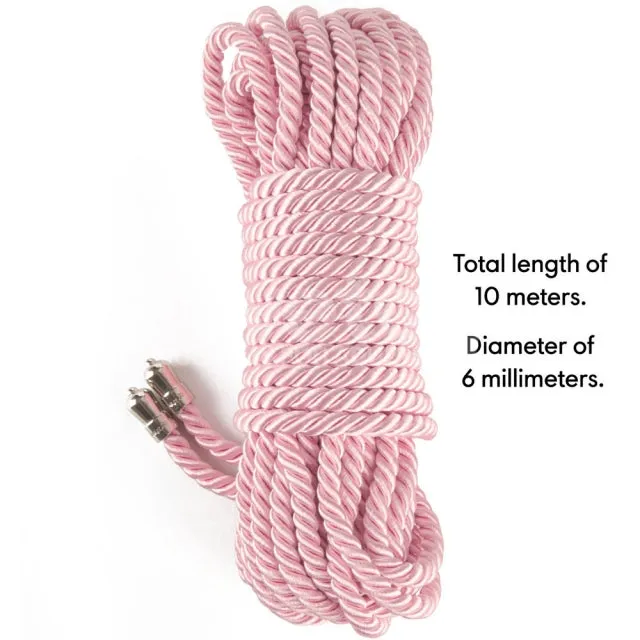 LVY Vibrators Rebellion Reign Rose Silky Bondage Rope