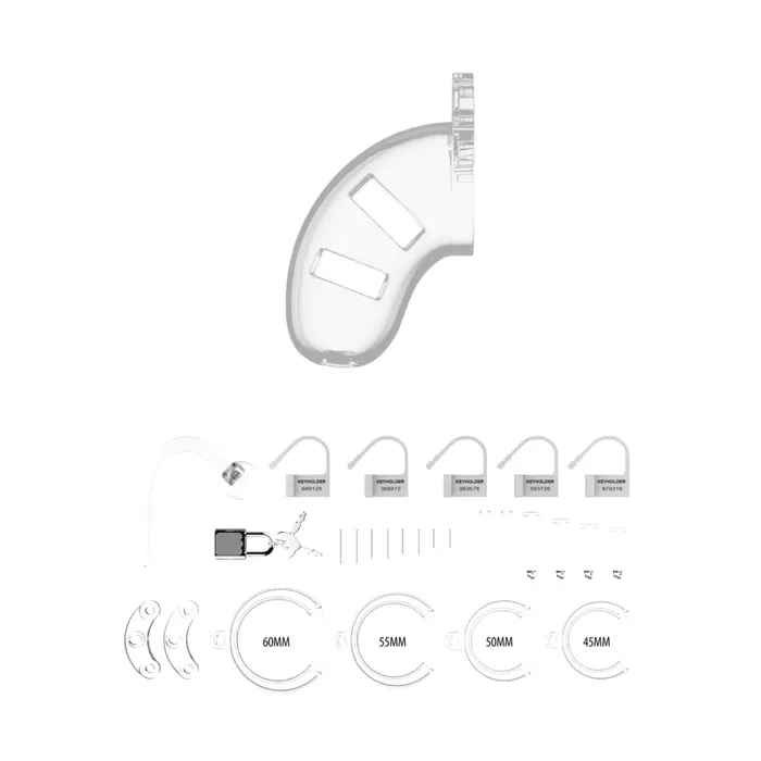 Male Sex Toys Man Cage Man Cage Model 10 Chastity Cock Cage Transparent 35 inches