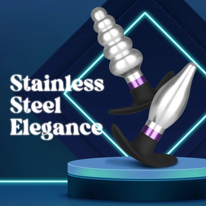 Metallic Moan Metal Butt Plug FRISKY BUSINESS SG Anal