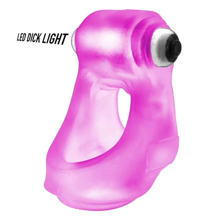 Oxballs Oxballs Glowsling LED Cocksling Cock Ring Pink Ice Male Sex Toys