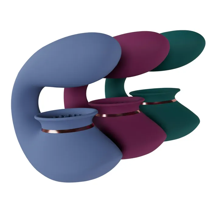 SHOTS Vibrators SHOTS Twitch 3 Rechargeable Vibrator and Suction Burgundy