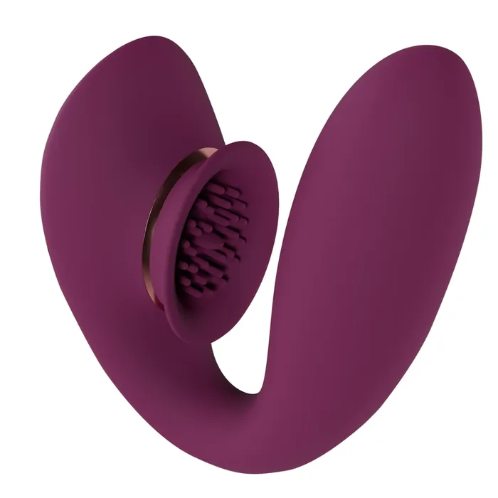 SHOTS Vibrators SHOTS Twitch 3 Rechargeable Vibrator and Suction Burgundy