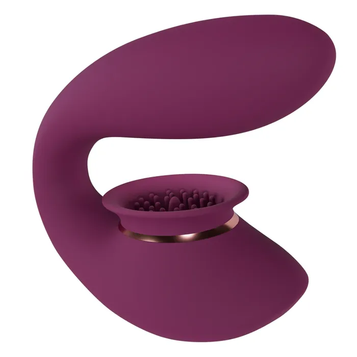 SHOTS Vibrators SHOTS Twitch 3 Rechargeable Vibrator and Suction Burgundy