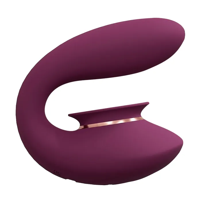 SHOTS Vibrators SHOTS Twitch 3 Rechargeable Vibrator and Suction Burgundy