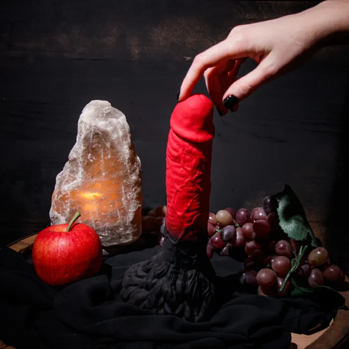 The Realm Lycan Lock On Werewolf Dildo RedBlack Blush Dildos