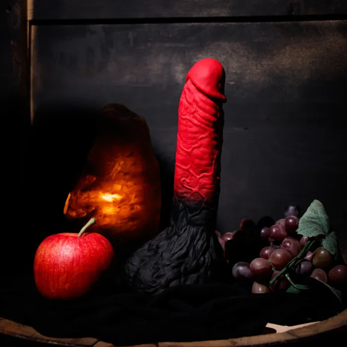 The Realm Lycan Lock On Werewolf Dildo RedBlack Blush Dildos