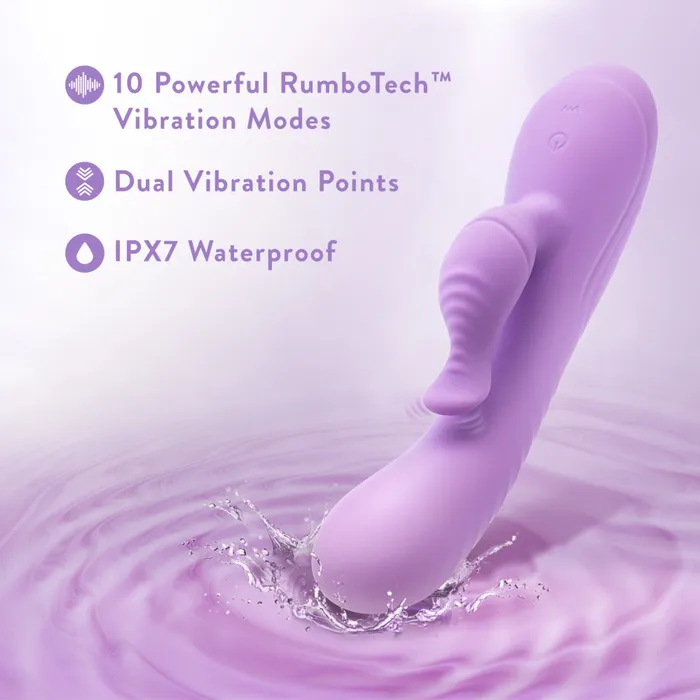 Vibrators Blush Blush Evelyn Rabbit Dual Vibrator Purple