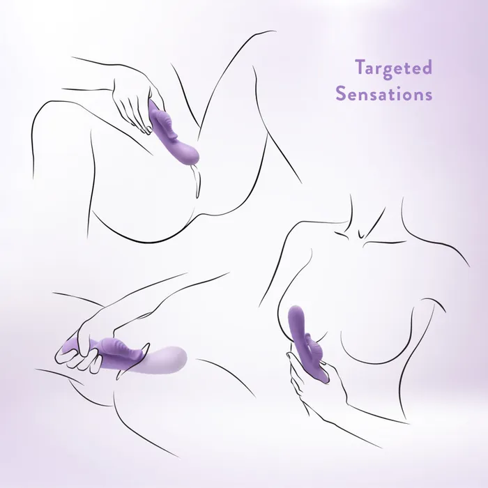 Vibrators Blush Blush Evelyn Rabbit Dual Vibrator Purple