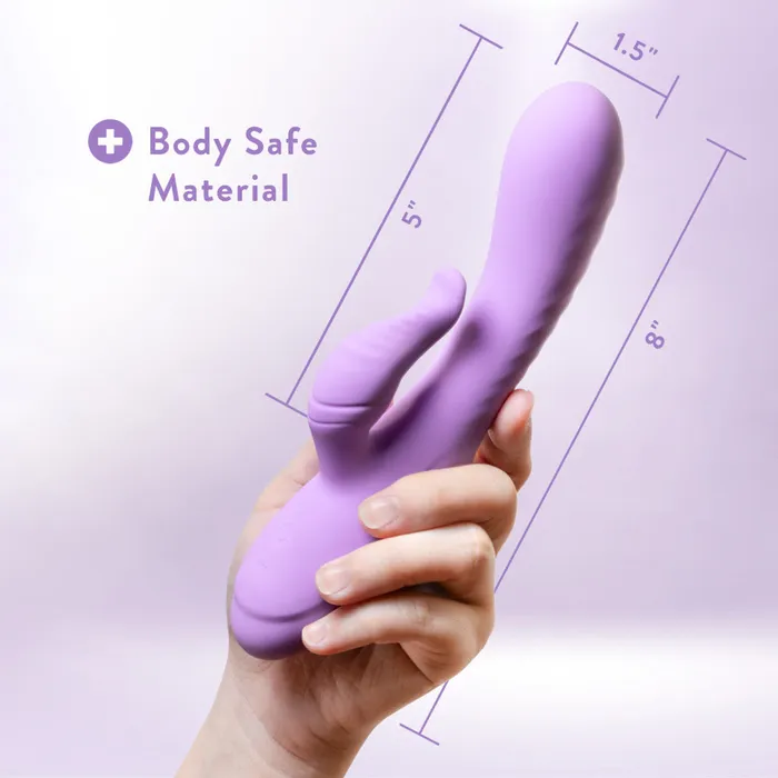 Vibrators Blush Blush Evelyn Rabbit Dual Vibrator Purple
