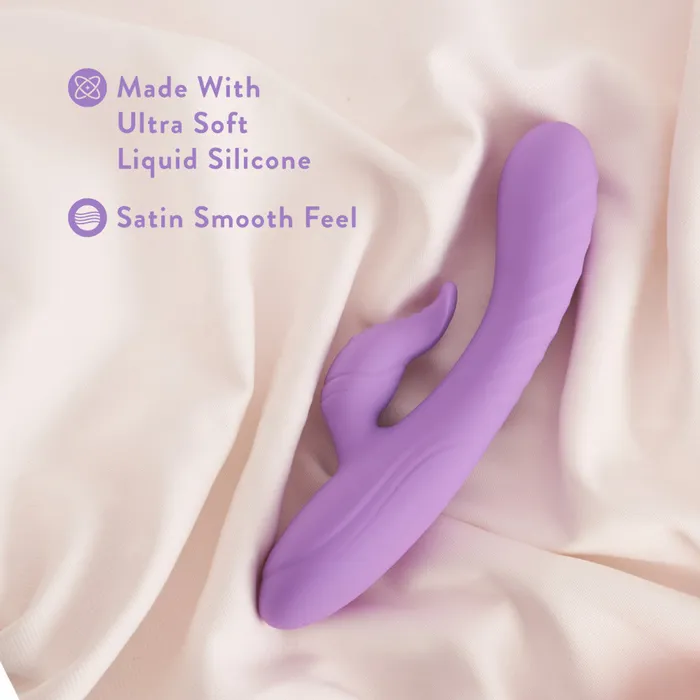 Vibrators Blush Blush Evelyn Rabbit Dual Vibrator Purple