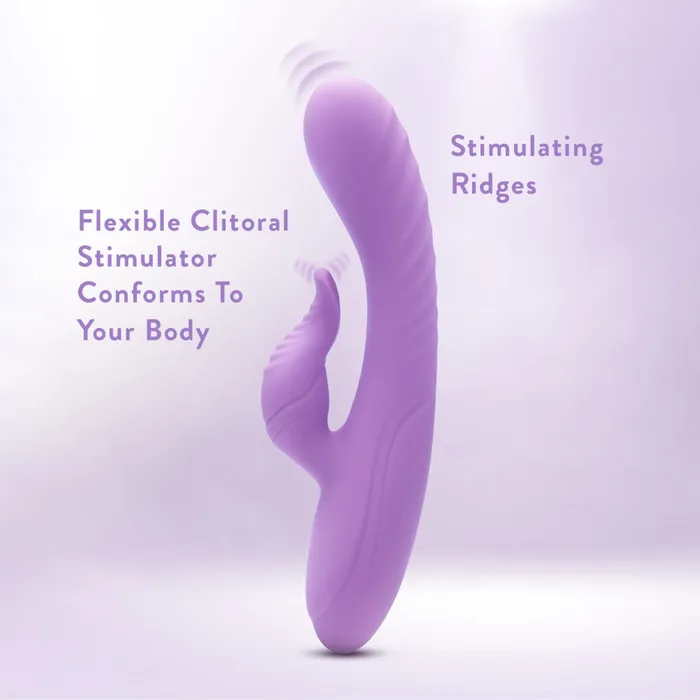 Vibrators Blush Blush Evelyn Rabbit Dual Vibrator Purple
