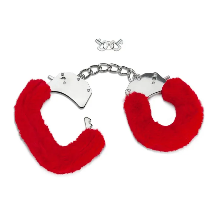 Vibrators ME YOU US Me You Us Furry Handcuffs Red