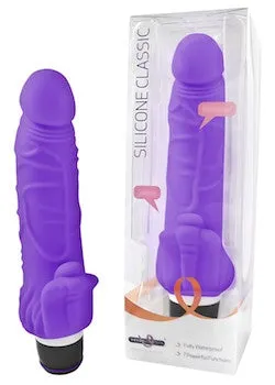 Vibrators Silicone Classic 7 Function Clit Stimulator Vibrator Purple Calvista