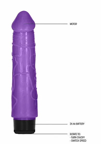 8 Inch Thick Realistic Dildo Vibe Purple HonourSkintwocom Anal