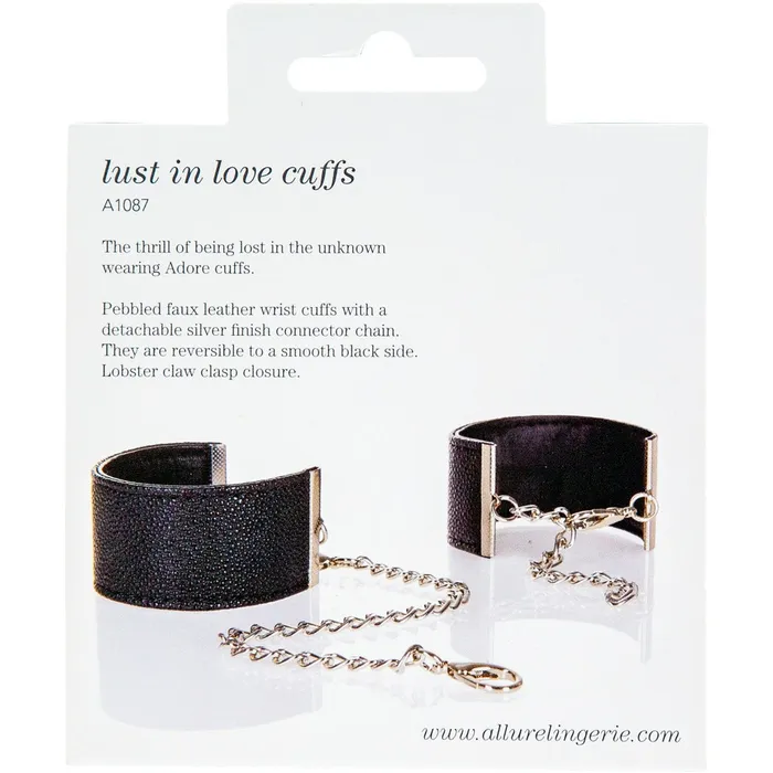 Allure Adore Lust in Love Cuffs Black Allure Vibrators