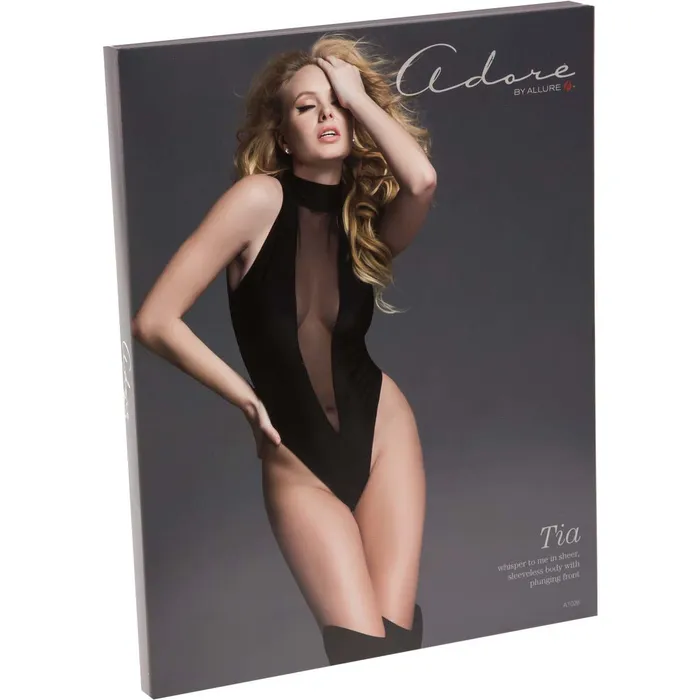 Allure Male Sex Toys Allure Allure Adore Tia Sheer Sleeveless Bodysuit Large Allure Male Sex Toys Allure Allure Adore Tia Sheer Sleeveless Bodysuit Large