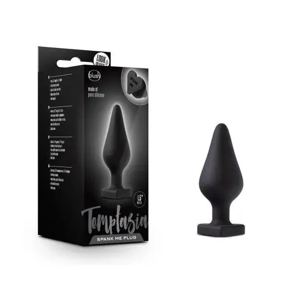 Anal Blush Temptasia Spank Me Butt Plug Black